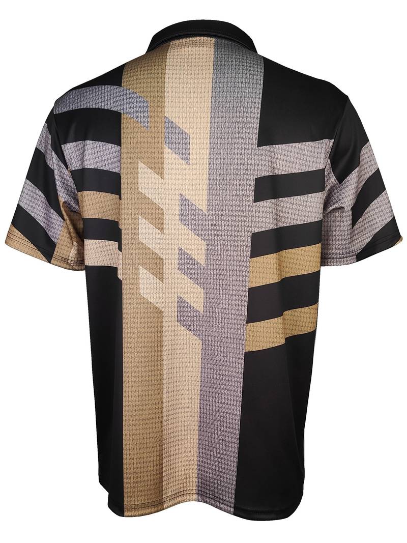 NIMA casual overhemd met 1/4 knopen in vintage stijl