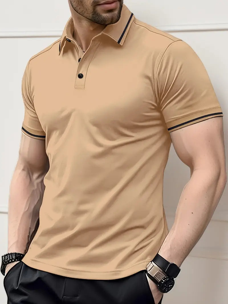 NIMA ademend golfshirt met normale pasvorm voor het voorjaar
