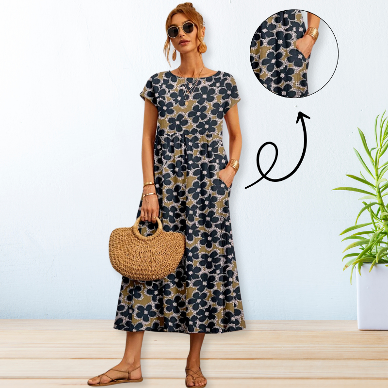 NIMA Zomer Elegantie V-Hals Jurk