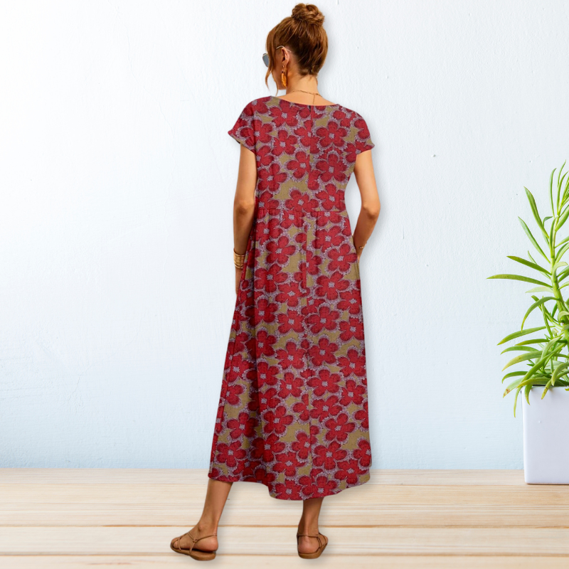 NIMA Zomer Elegantie V-Hals Jurk