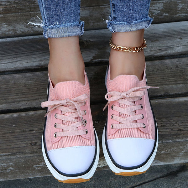 Ysabel - platformsneakers met lage hak