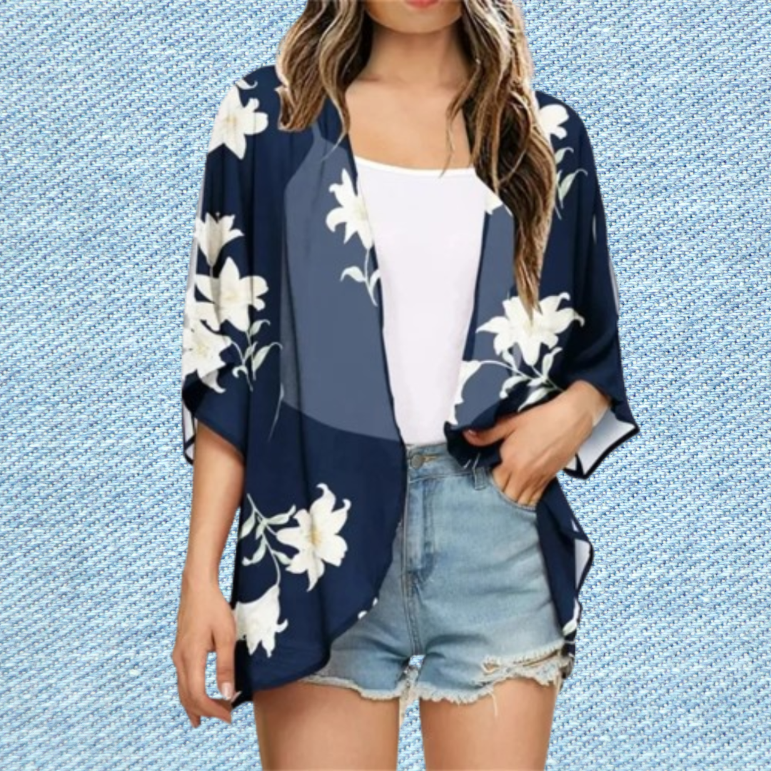 NIMA rode eenvoudige lichtgewicht lange zomer blouse