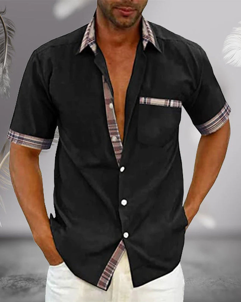 NIMA Modern Klassiek Contrast Overhemd