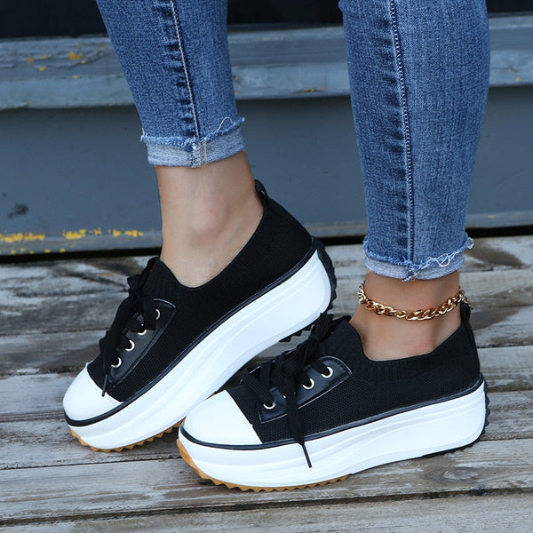 Ysabel - platformsneakers met lage hak