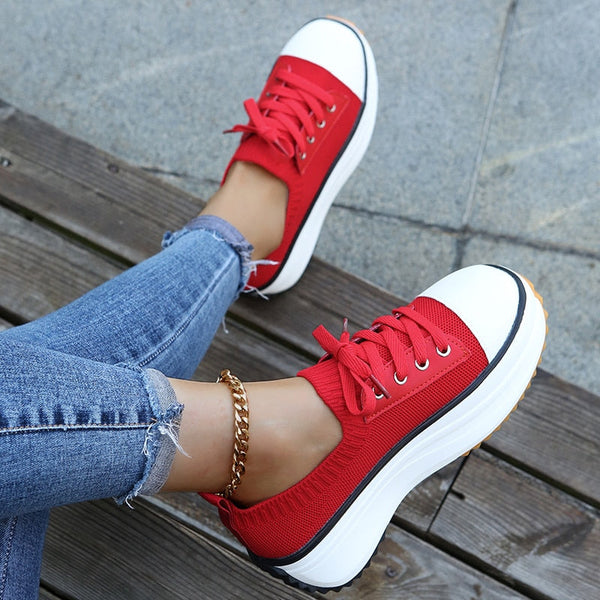 Ysabel - platformsneakers met lage hak