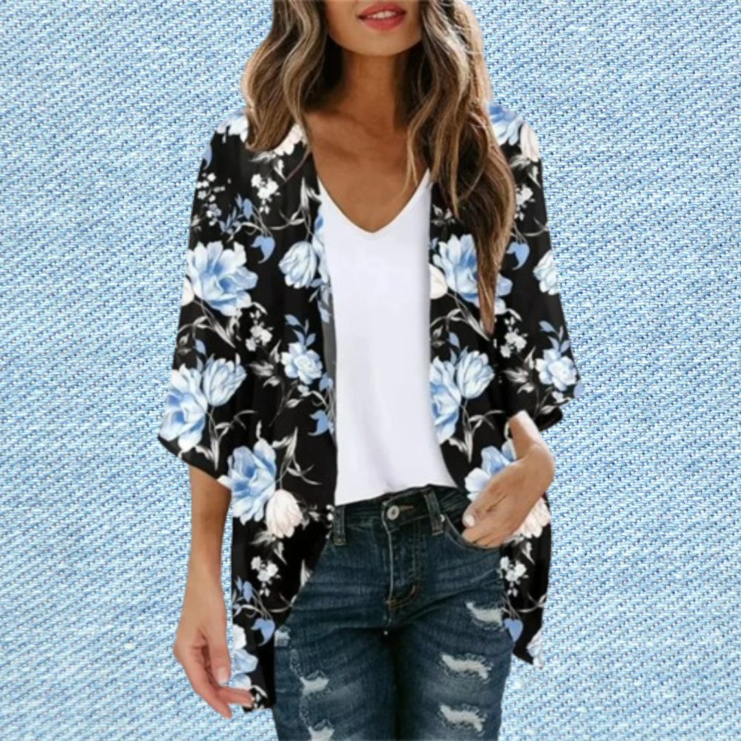 NIMA rode eenvoudige lichtgewicht lange zomer blouse