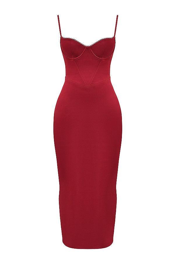 NIMA korset maxi jurk