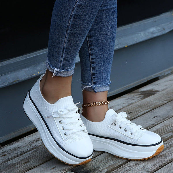 Ysabel - platformsneakers met lage hak