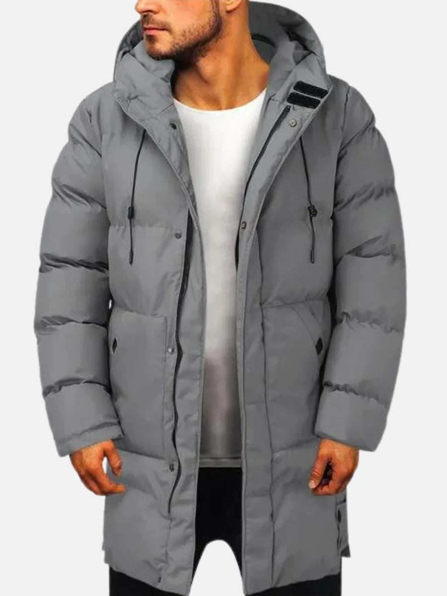 Men's parka with zipper – classic transitional parka