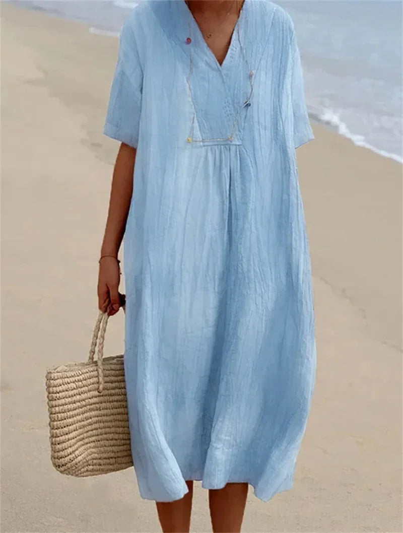 NIMA Linnen comfortable zomer jurk