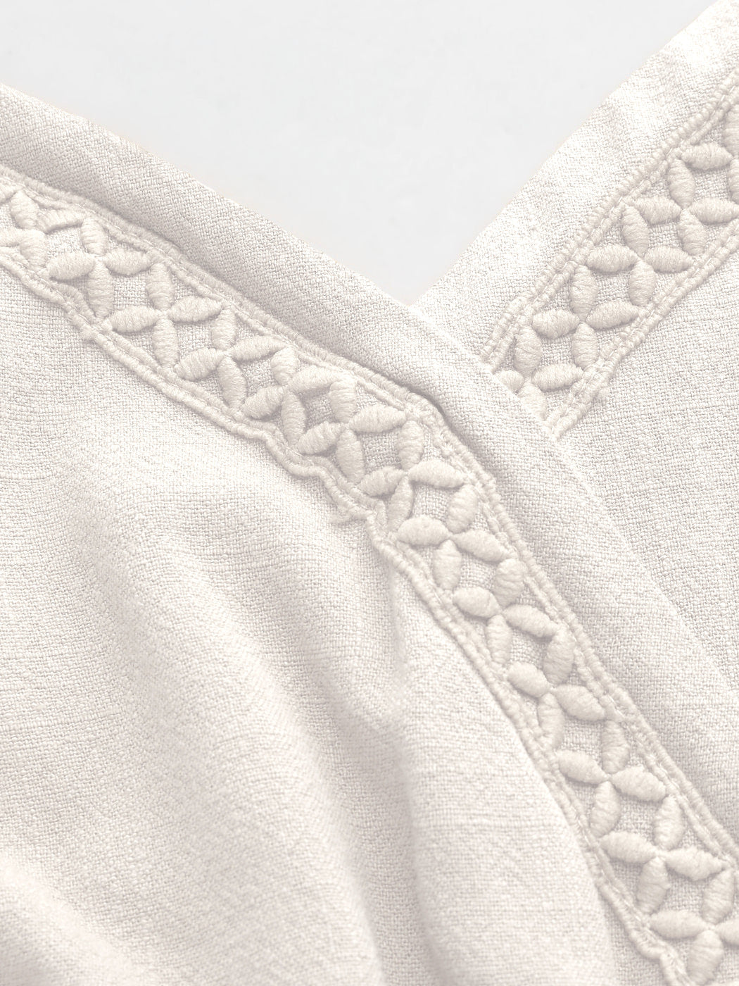 NIMA Casual elegante witte jurk met textuur