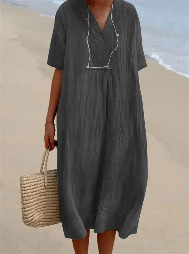 NIMA Linnen comfortable zomer jurk