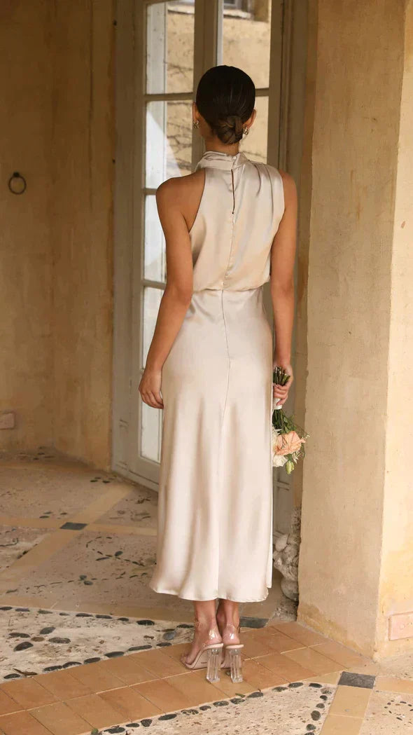NIMA Elegante Satijnen Jurk