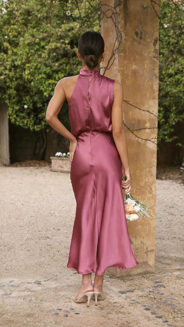 NIMA Elegante Satijnen Jurk