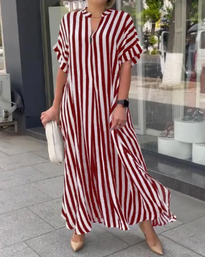 NIMA Comfy Overhemdjurk met V-hals