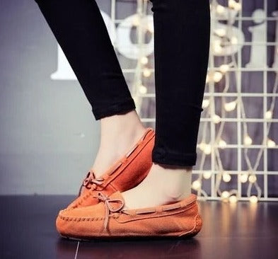NIMA Damespantoffels in bruine bontstijl antislip