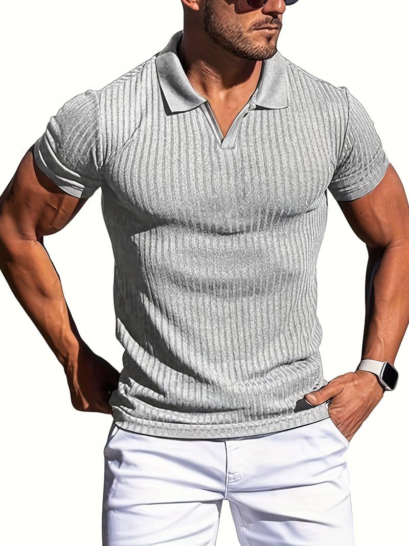 NIMA slim-fit geribd overhemd voor heren