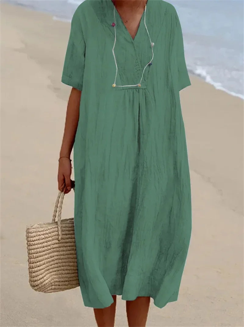 NIMA Linnen comfortable zomer jurk