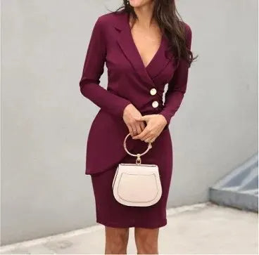 NIMA Elegante cocktailjurk met knopen aan de voorkant