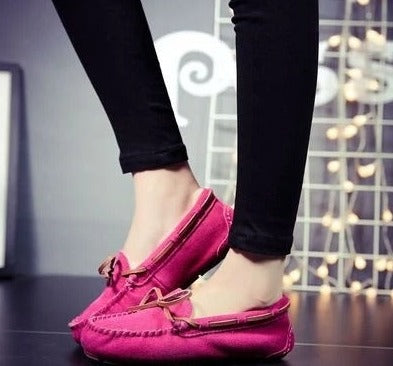 NIMA Damespantoffels in bruine bontstijl antislip