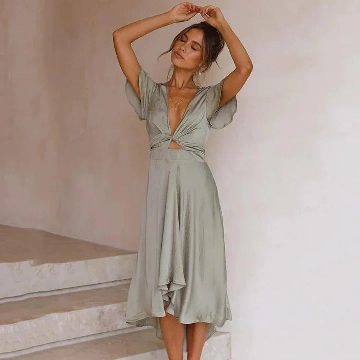 NIMA Vloeiende vintage jurk