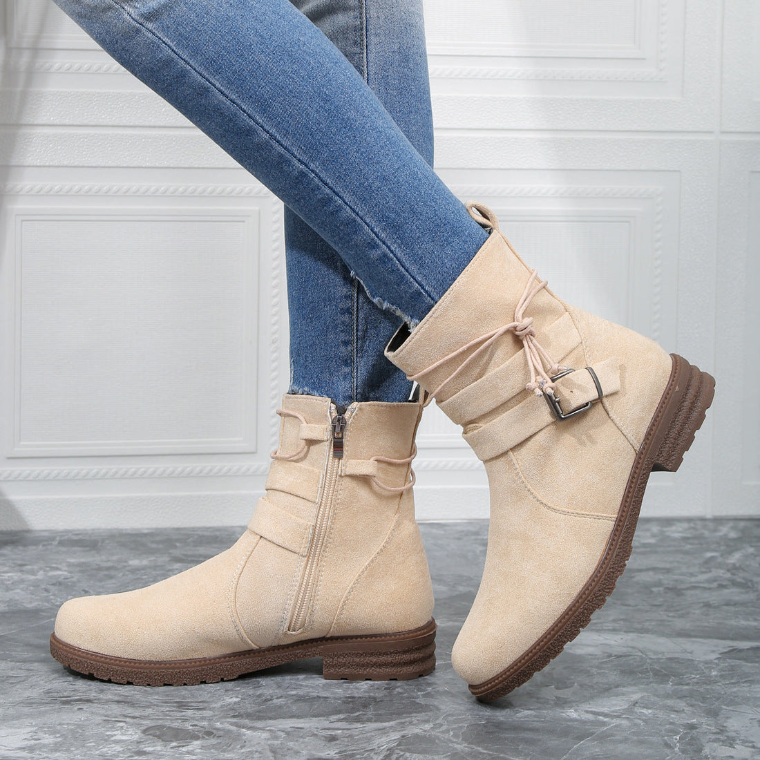 Zahara – trendy dameslaarzen met gesp