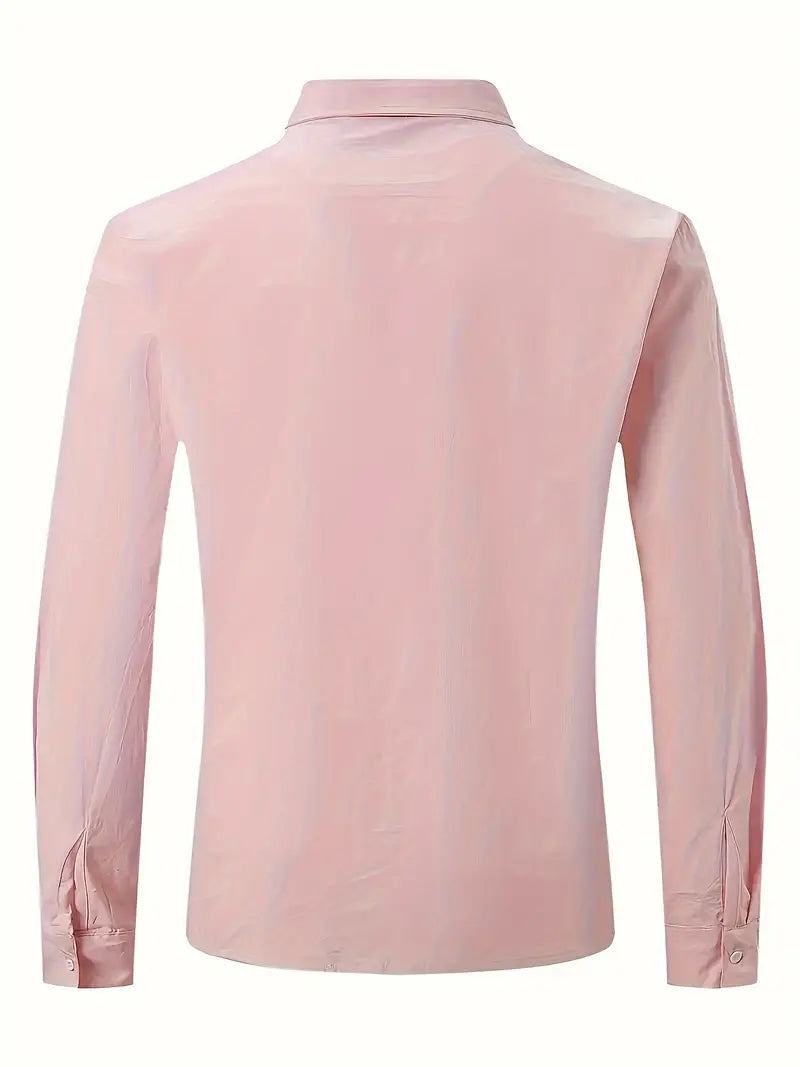 NIMA lässiges langarmshirt in volltonfarbe