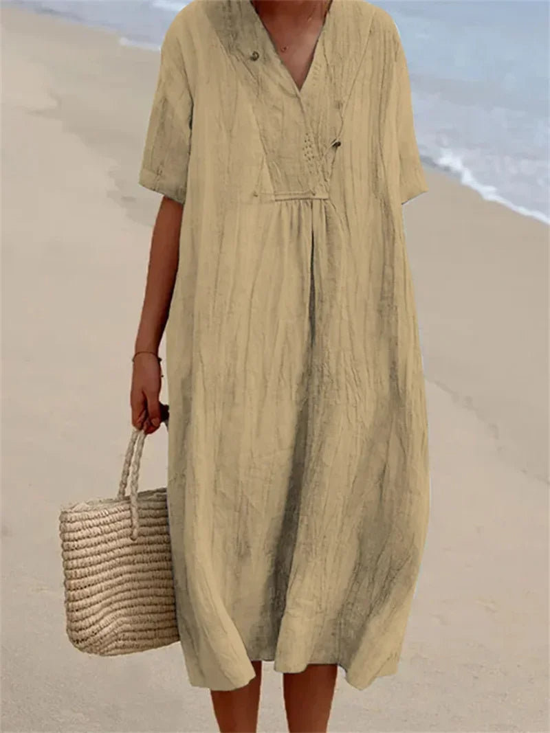 NIMA Linnen comfortable zomer jurk
