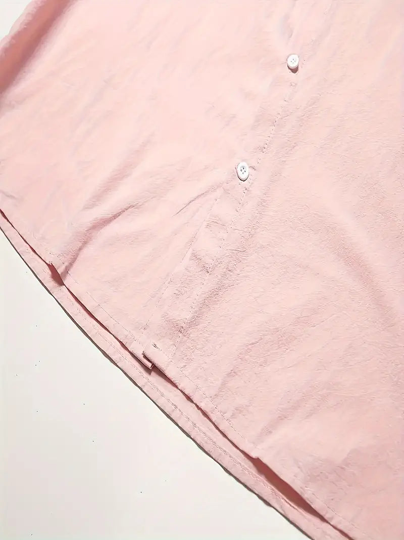 NIMA lässiges langarmshirt in volltonfarbe