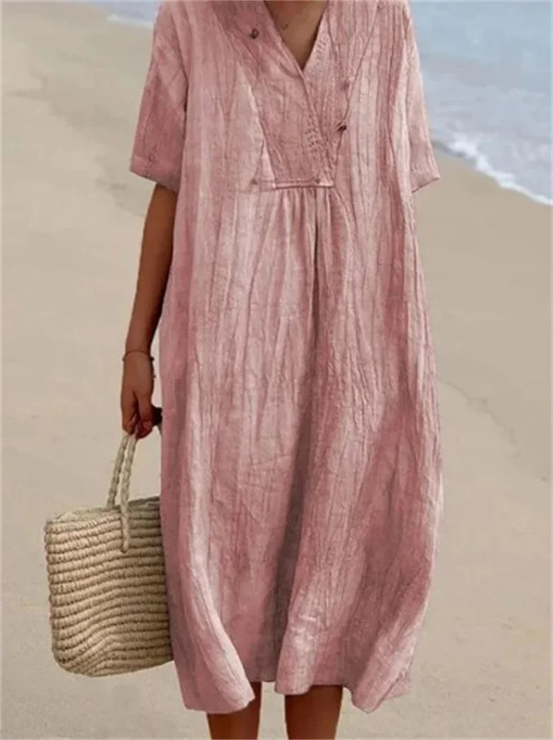 NIMA Linnen comfortable zomer jurk