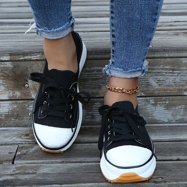 Ysabel - platformsneakers met lage hak