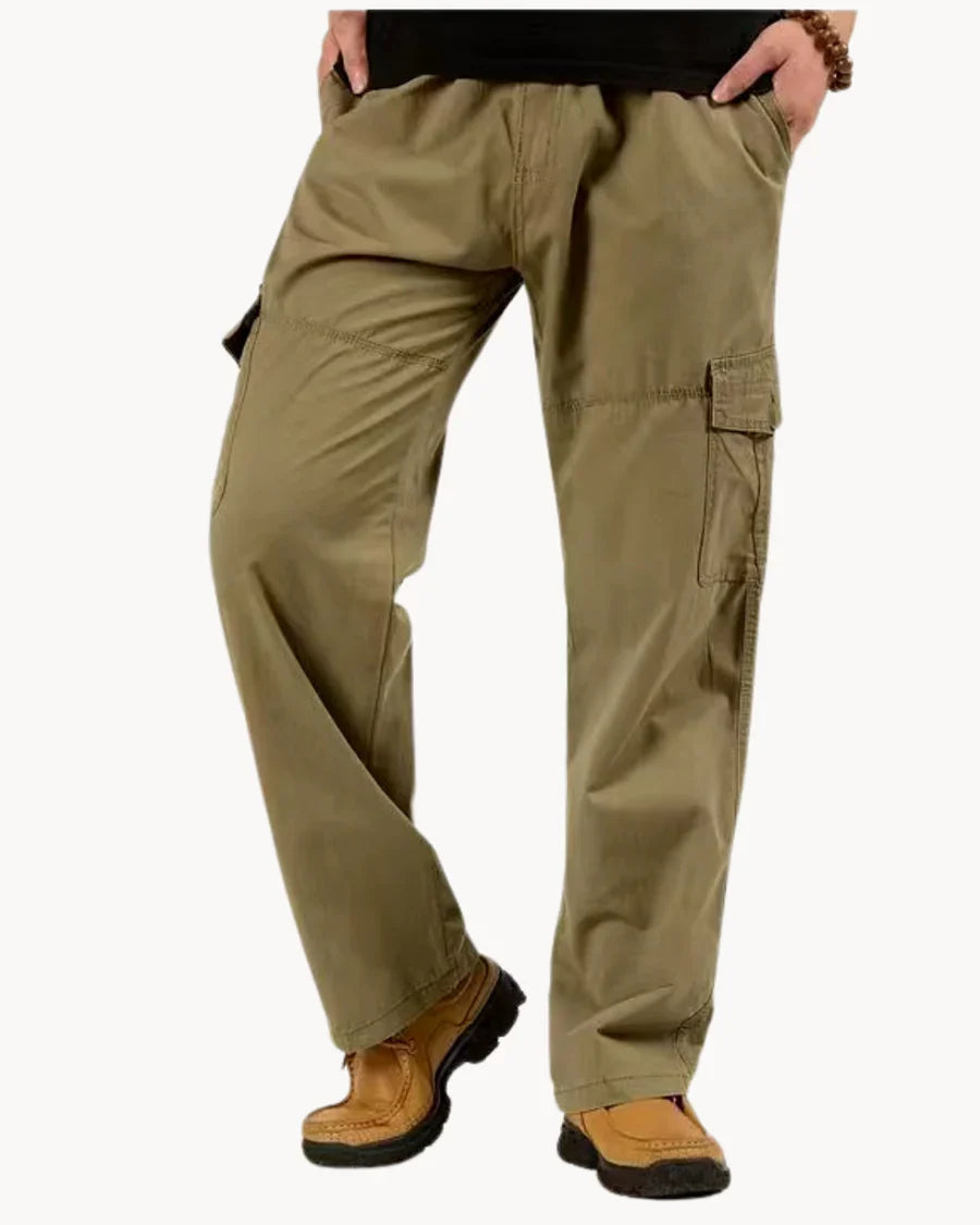 Adrie - premium fleece comfort cargobroek voor heren