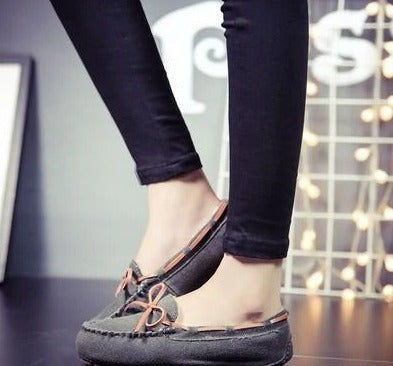 NIMA Damespantoffels in bruine bontstijl antislip