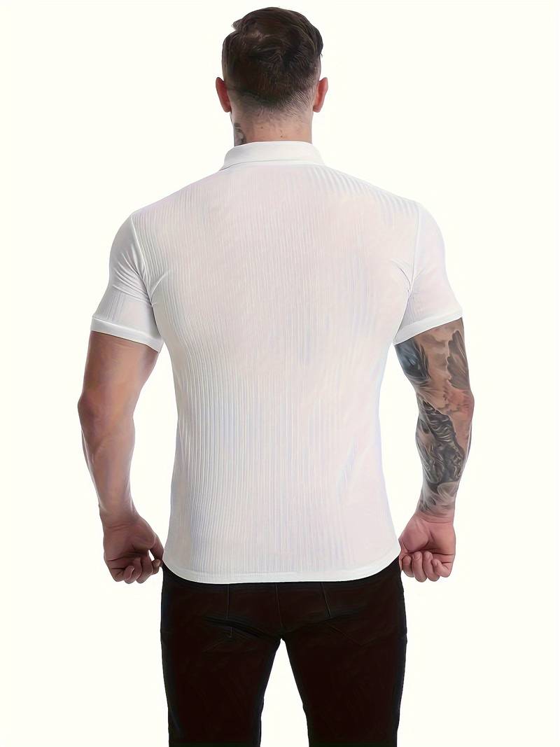 NIMA slim-fit geribd overhemd voor heren