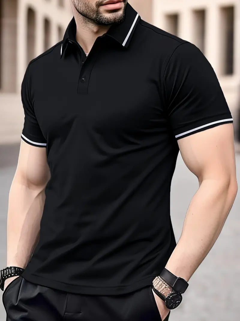 NIMA ademend golfshirt met normale pasvorm voor het voorjaar