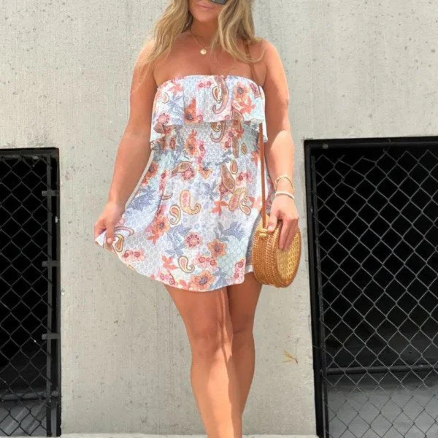 NIMA Shoulder Zomerjurk Met Rompertje