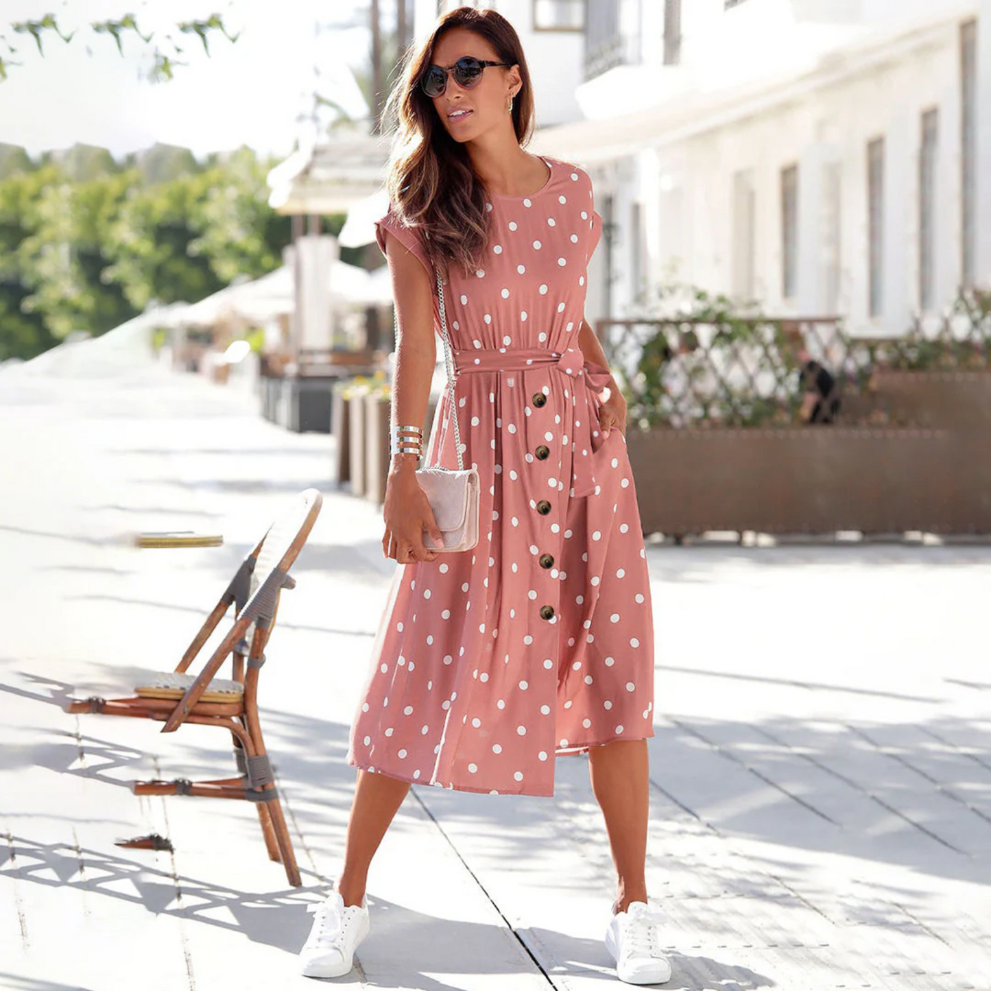 NIMA Casual midi-jurk