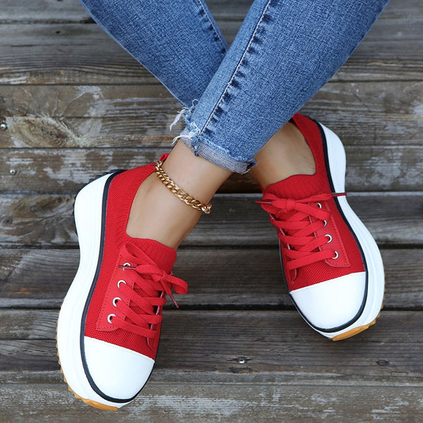 Ysabel - platformsneakers met lage hak
