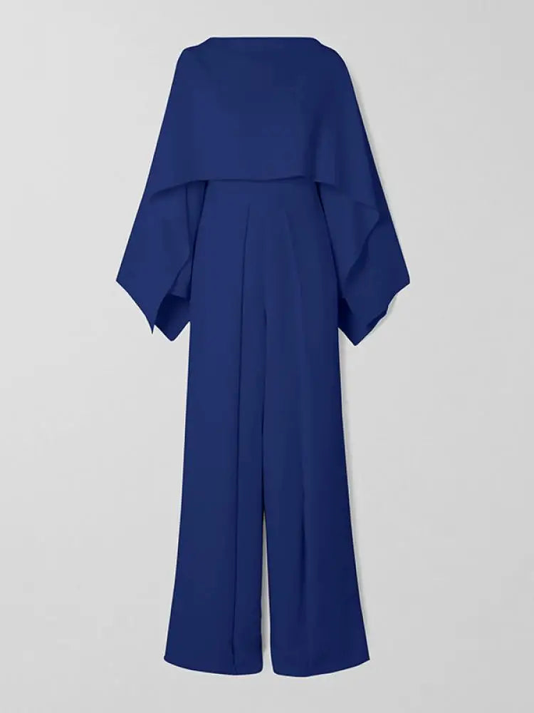 NIMA Jumpsuit in effen kleur met wijde pijpen