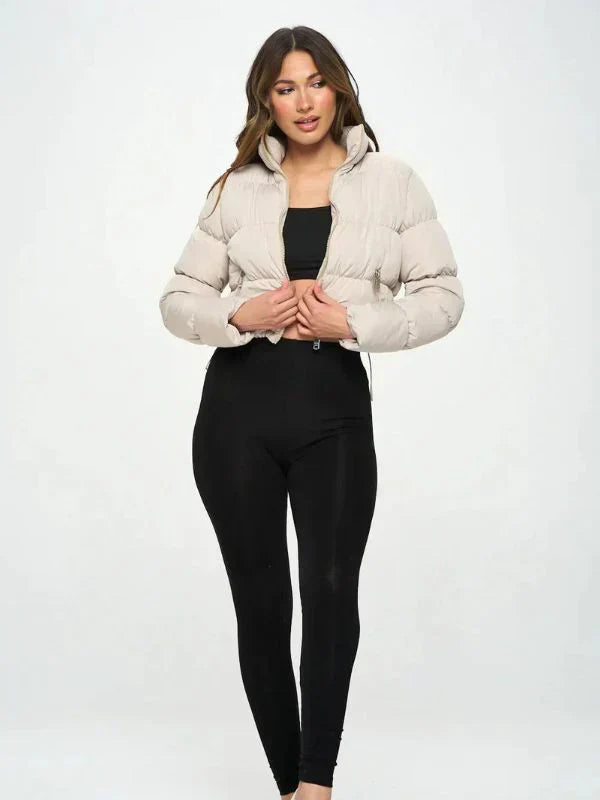 Jenna - women's short puffer jacket