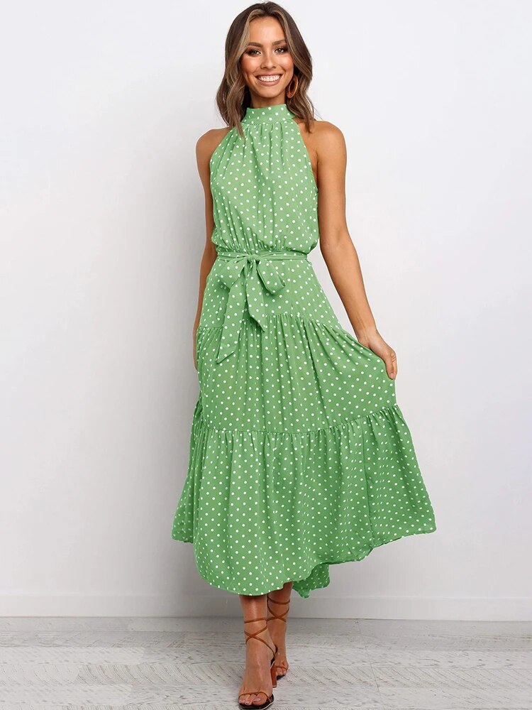 NIMA Polka Chic Strapless Jurk