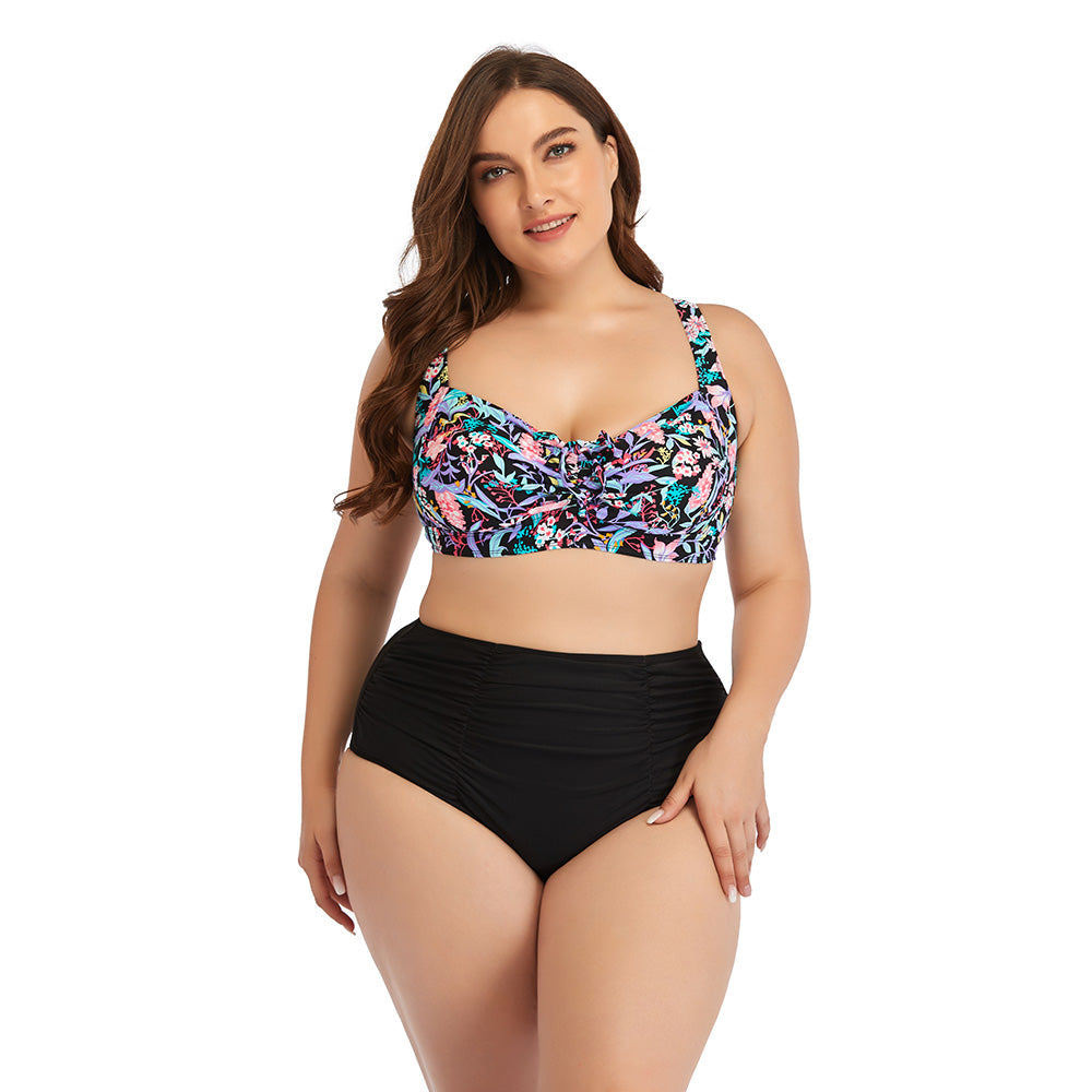 NIMA luipaardprint hoge taille bikini grote maten