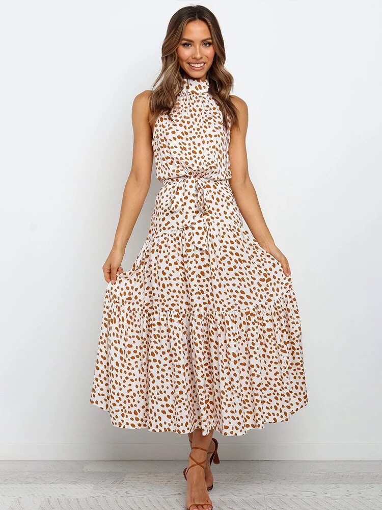 NIMA Polka Chic Strapless Jurk