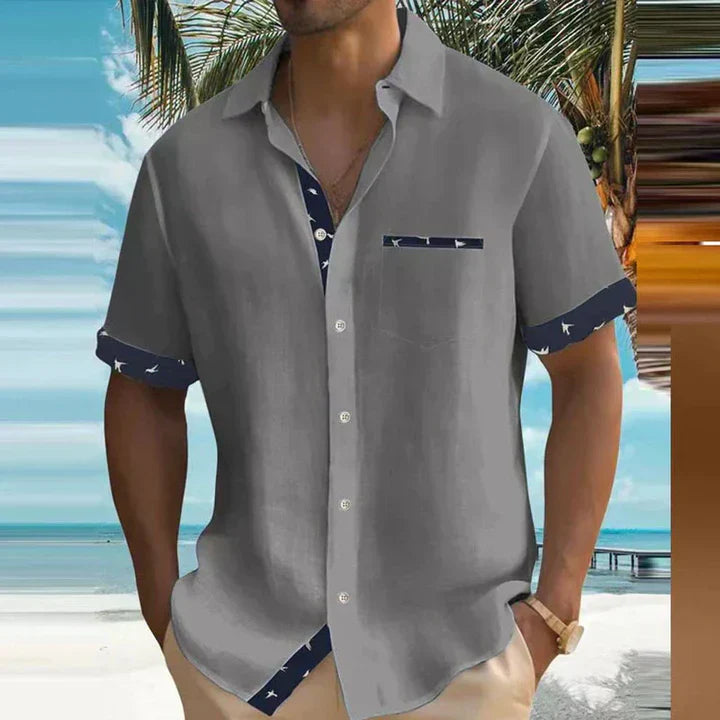 NIMA Charmant zomershirt met lichte stof en zeebriesmotief