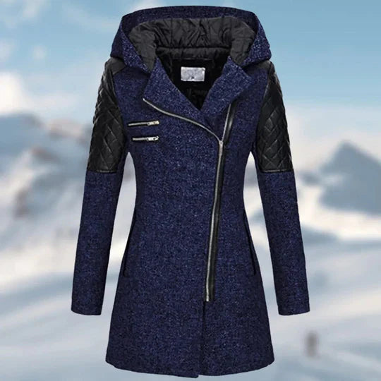 Zin - lange dames winterjas met capuchon