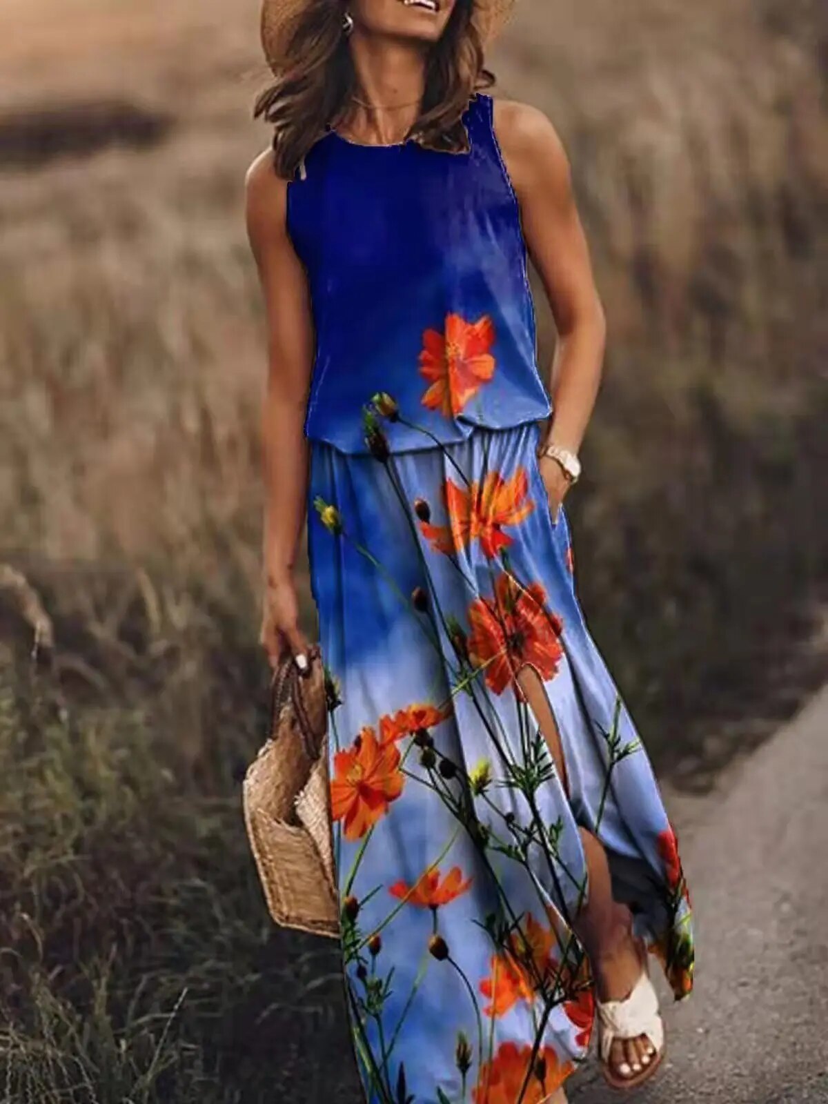 NIMA zomer maxi jurk