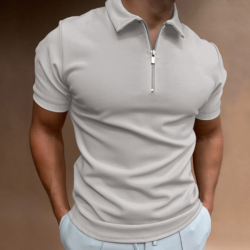 NIMA polo met ritssluiting