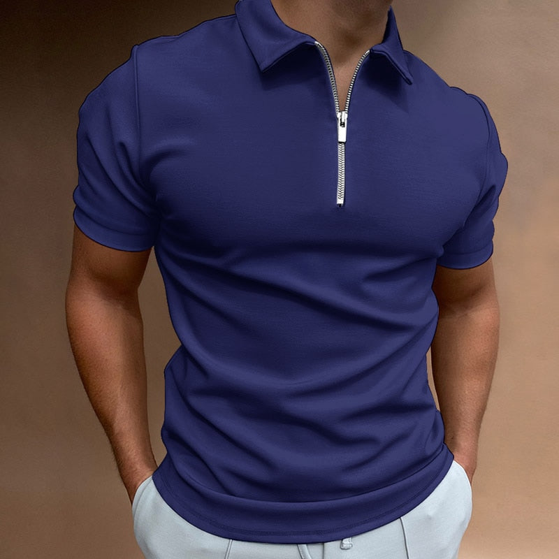 NIMA polo met ritssluiting