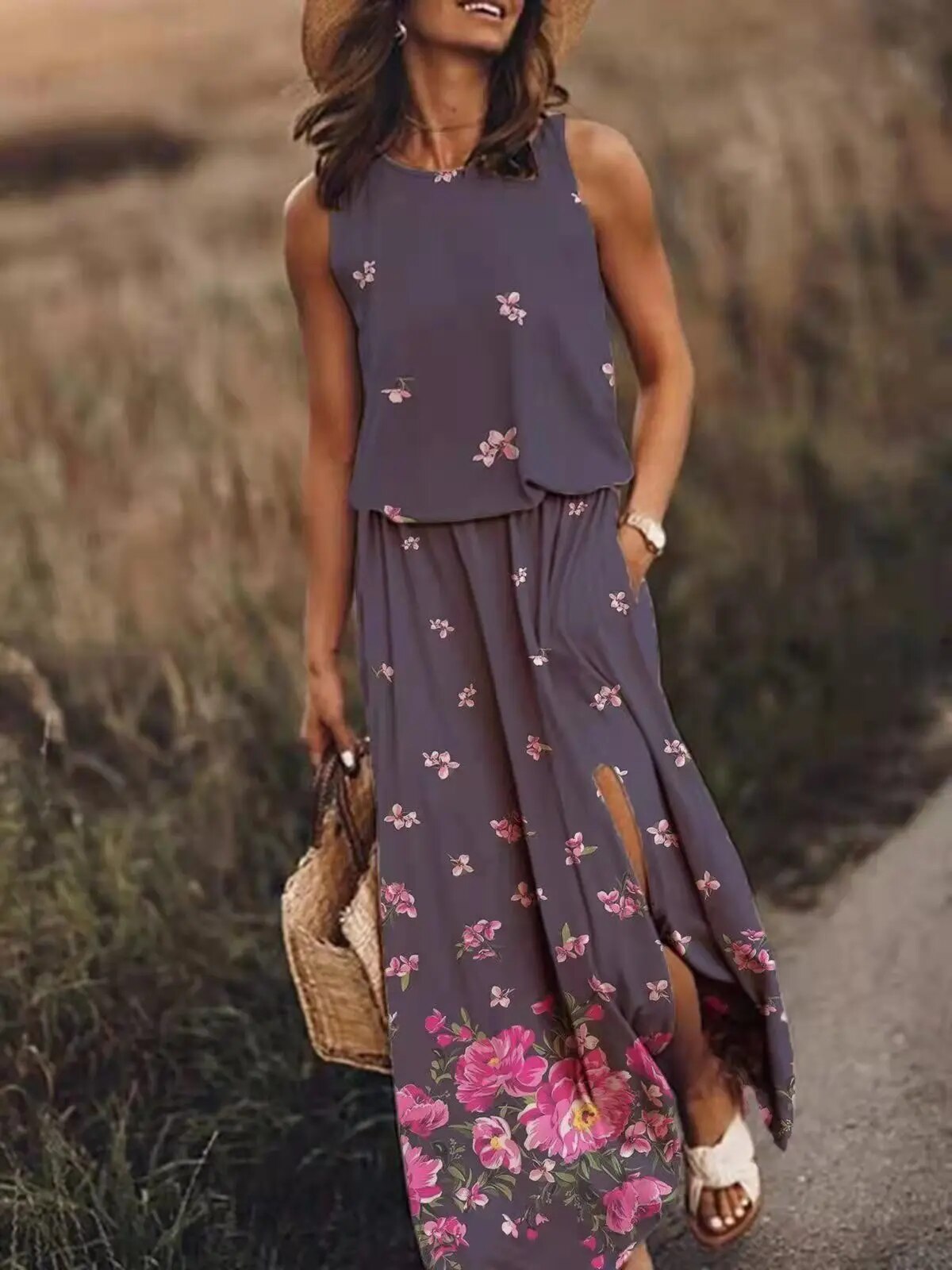 NIMA zomer maxi jurk