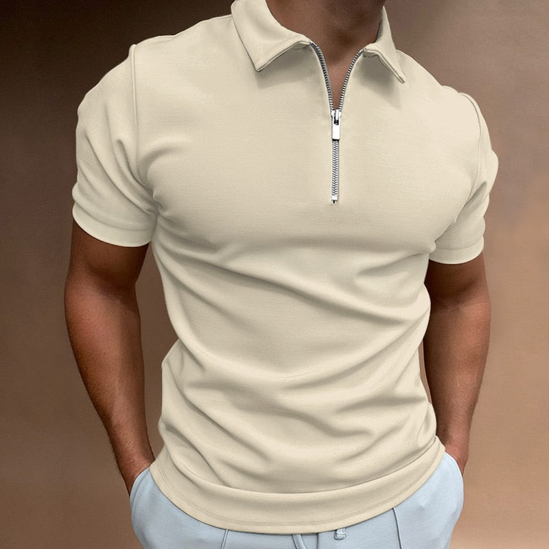 NIMA polo met ritssluiting